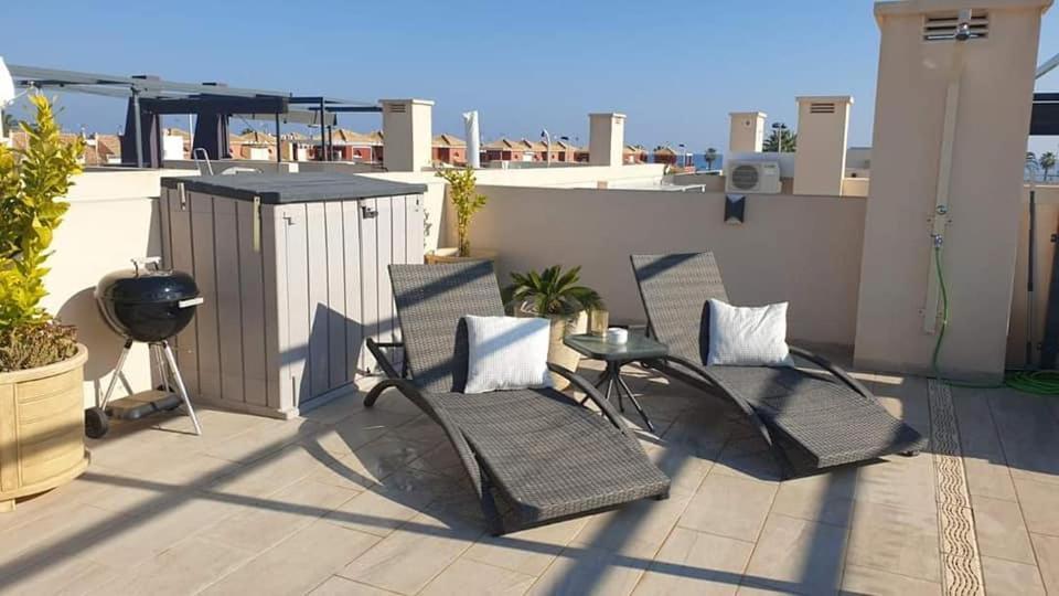 Higuericas Costa 222 Haerlig Takterrass Med Havsutsikt - Pool Och 250M Till Stranden Torre de la Horadada Extérieur photo